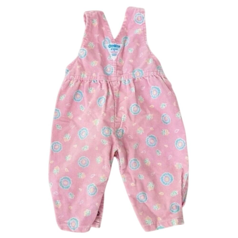 OshKosh | Vintage Floral Bubble Corduroy Overalls - Picture 2 of 8